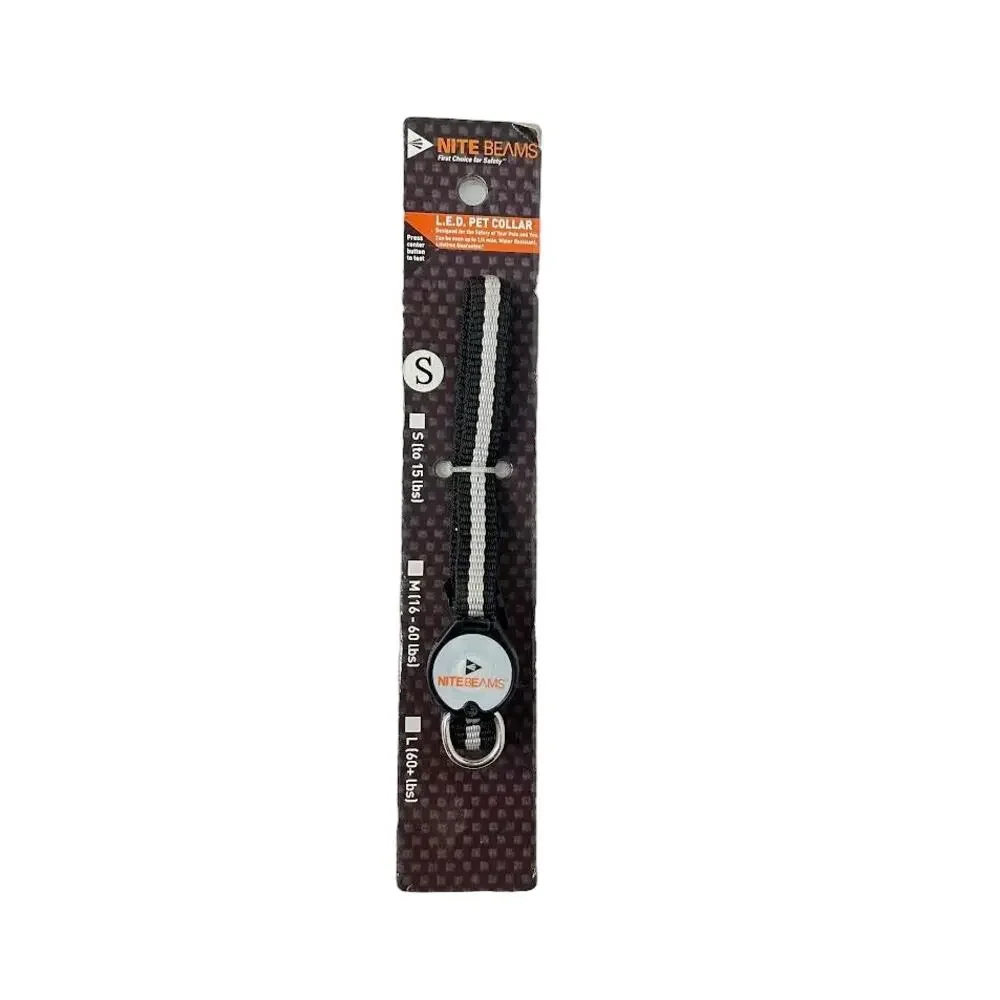 NiteBeams BLACK‎ LED Lighted Pet Collar 13